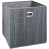 Five - Panier De Rangement En Bambou Gris 31x31 - Gris -Petit rangement Soldes Magasin 9233303 1