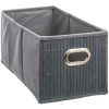 Five - Panier De Rangement En Bambou Gris 15 X 31 X 15 Cm - Gris