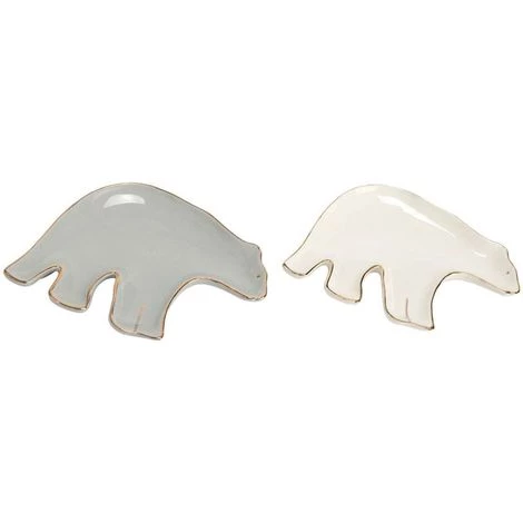 AMADEUS Vide Poche Ours (Lot De 2) Multicolore - Gris 3 AMADEUS Vide Poche Ours (Lot De 2) Multicolore - Gris
